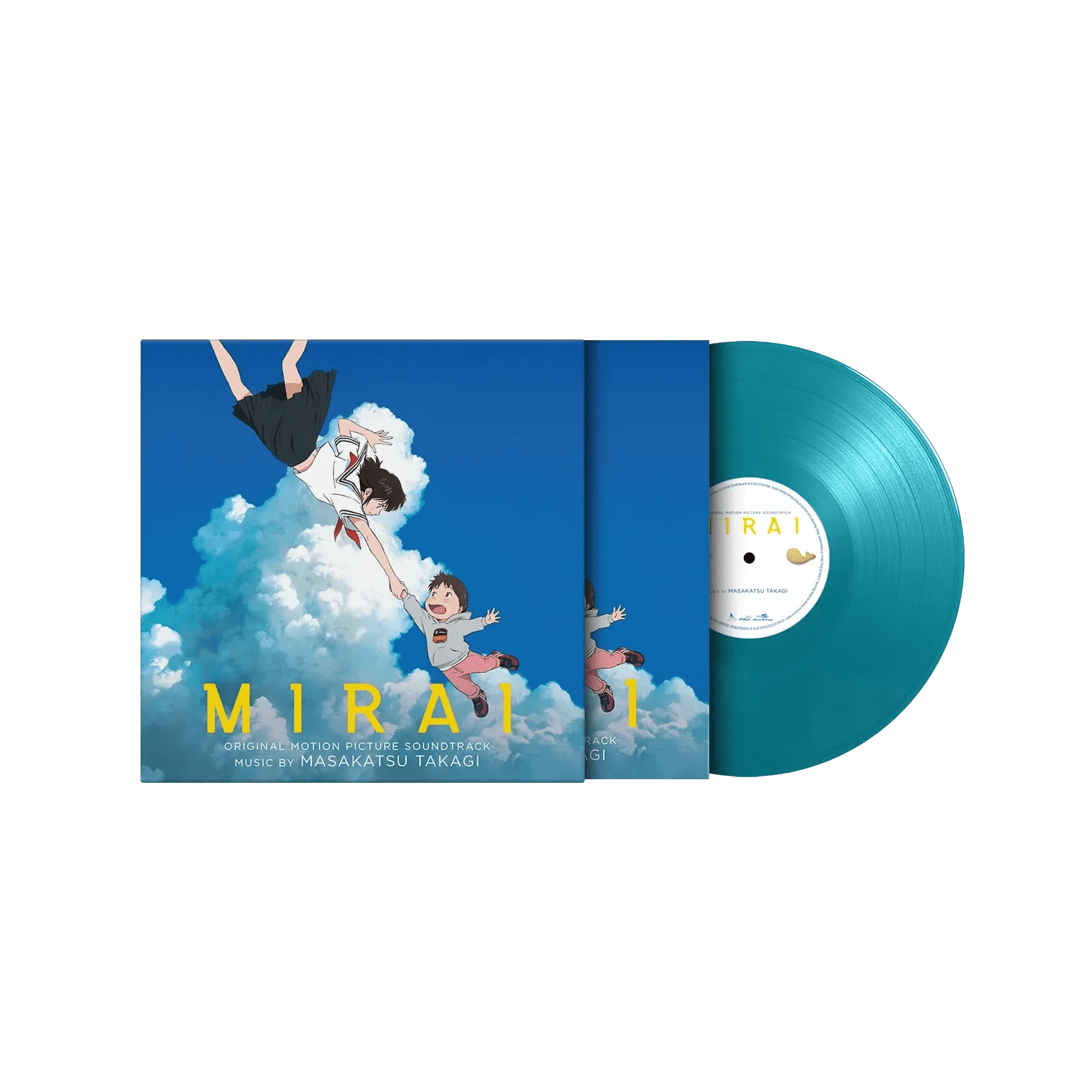 Studio Chizu’s Mirai soundtrack on limited turquoise coloured LP