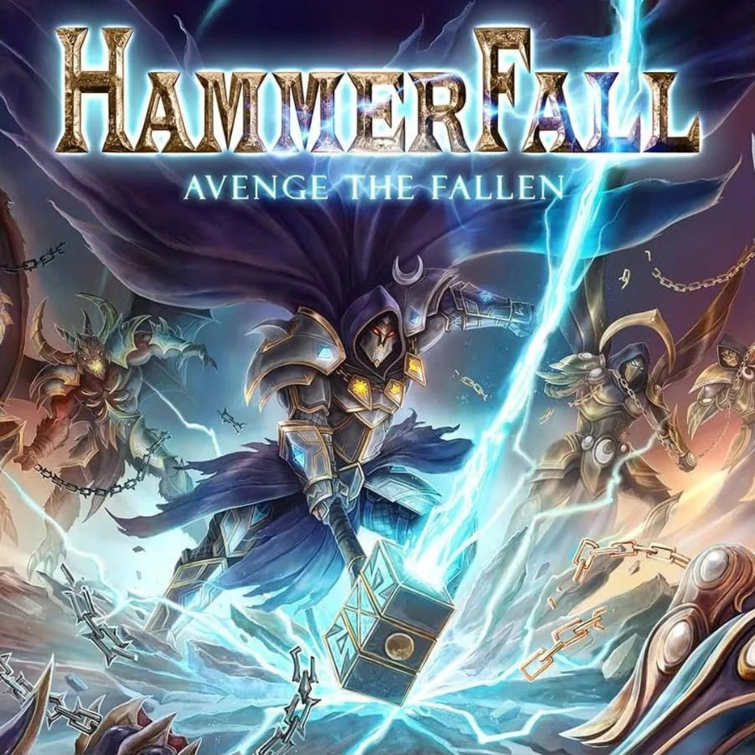HammerFall Avenge The Fallen LP gold vinyl album cover artwork image