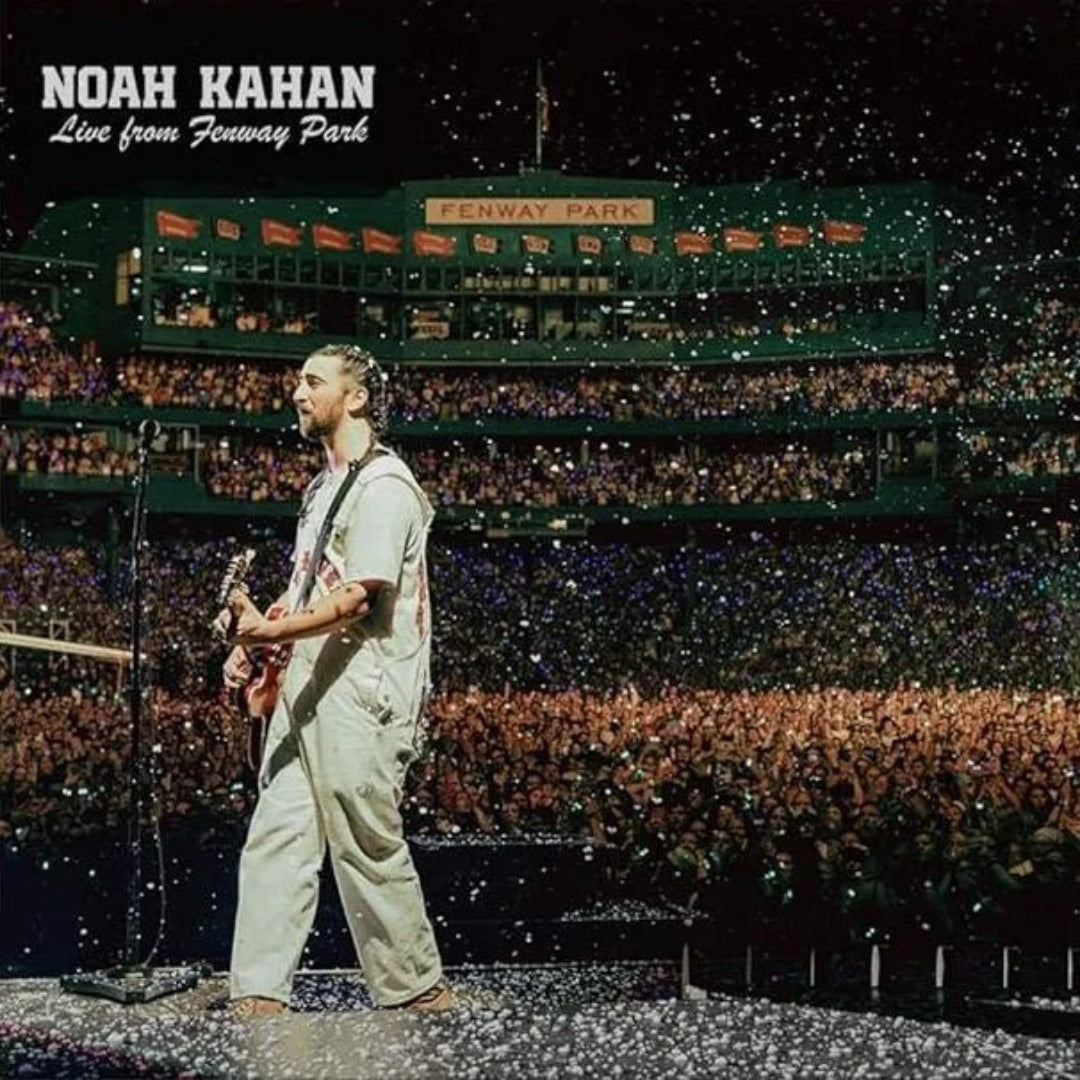 Noah Kahan Live at Fenway Park 2 LP red and blue vinyl album cover artwork