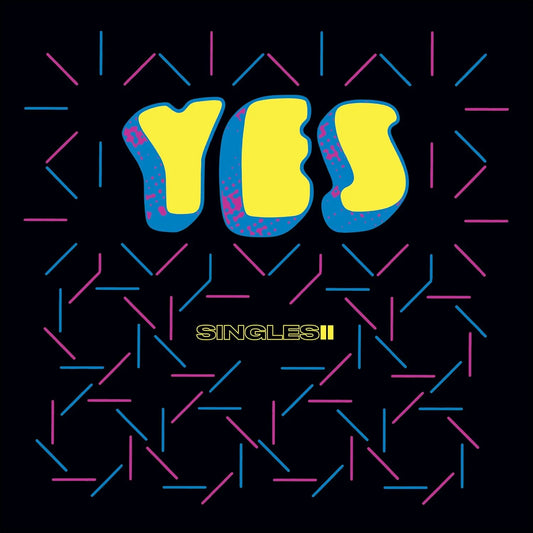 Yes Singles II LP blue and white splatter vinyl album cover artwork image