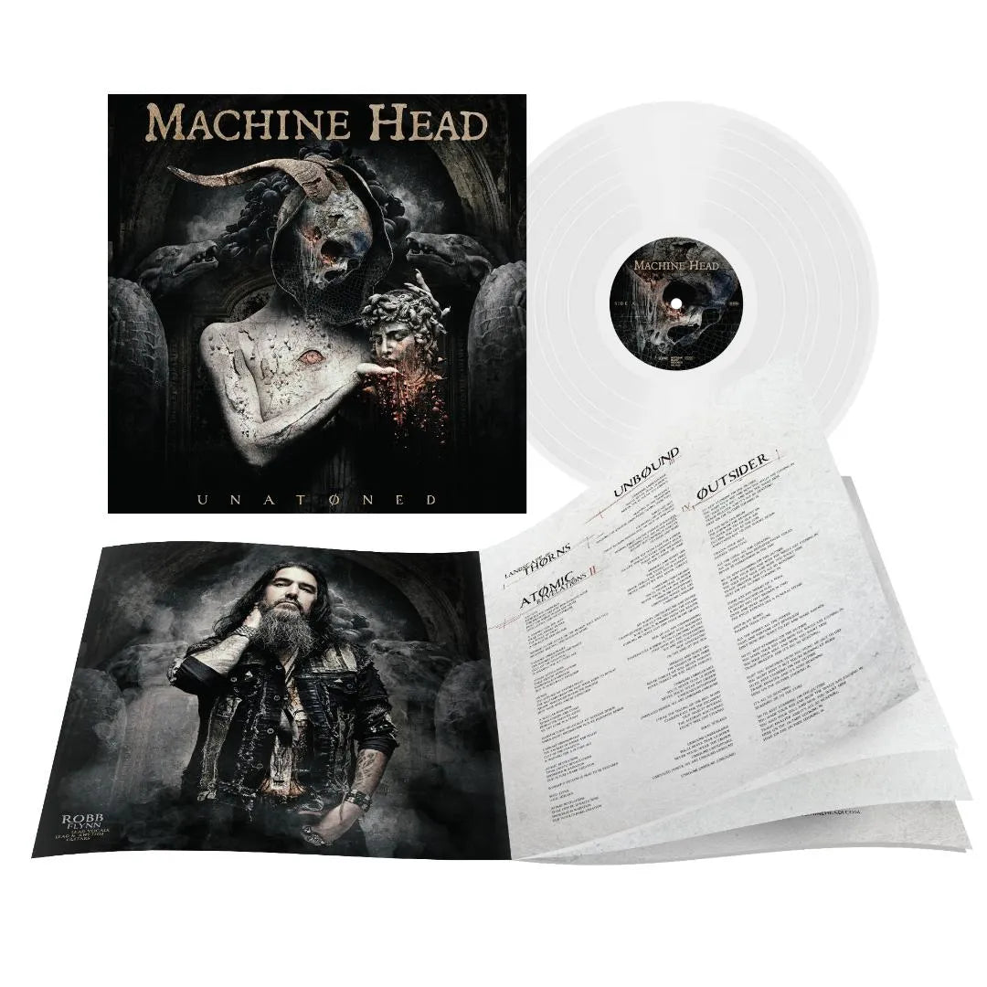 Vinyl record of UNATØNED by Machine Head with Nuclear Blast packaging and insert artwork