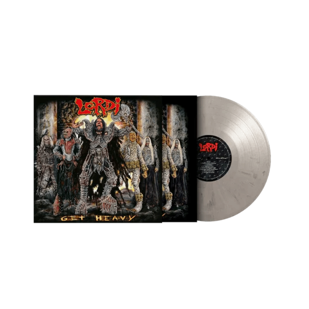 Get Heavy Lordi LP black and white marbled vinyl record sleeve image