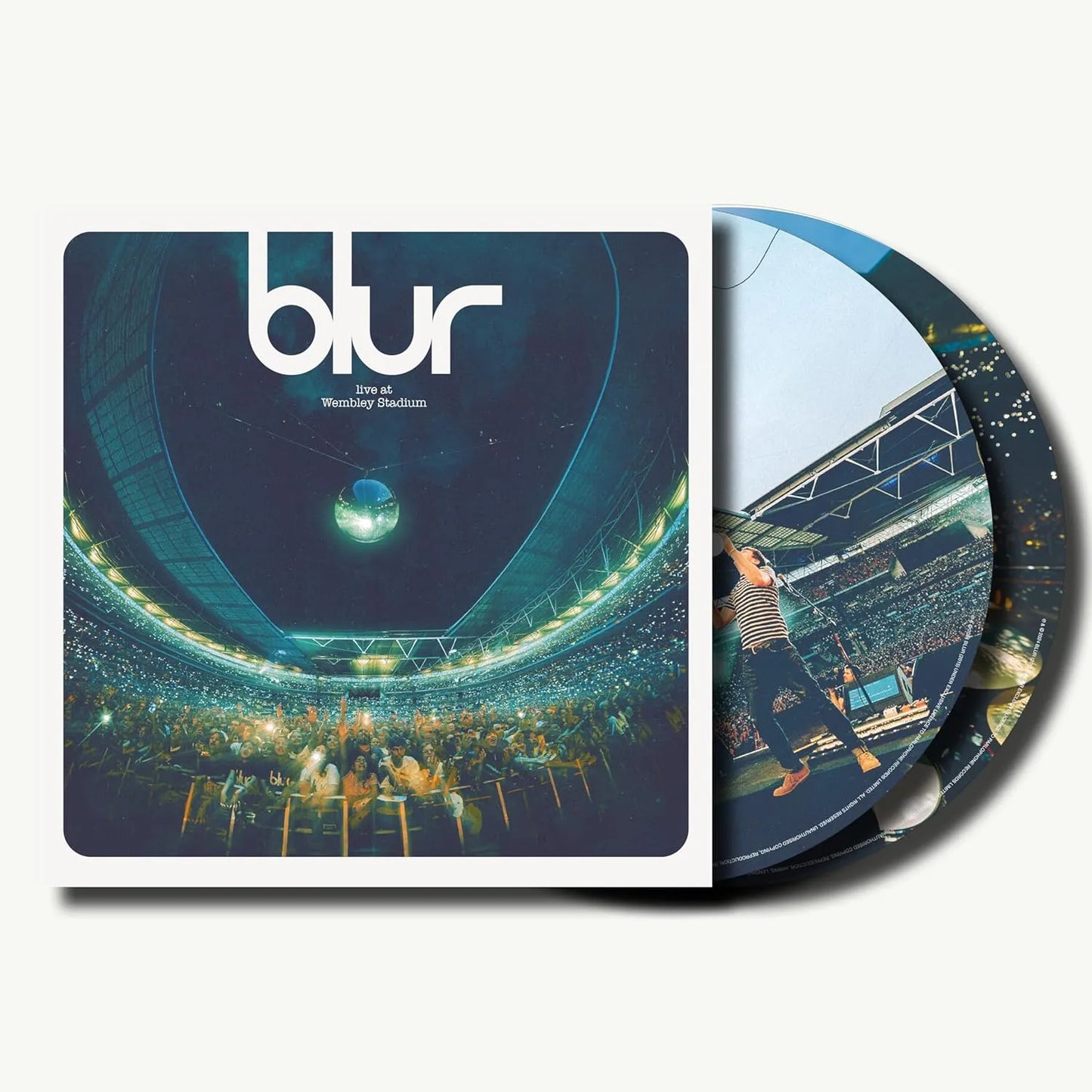 Live At Wembley Stadium Blur 2 LP picture disc vinyl record front view