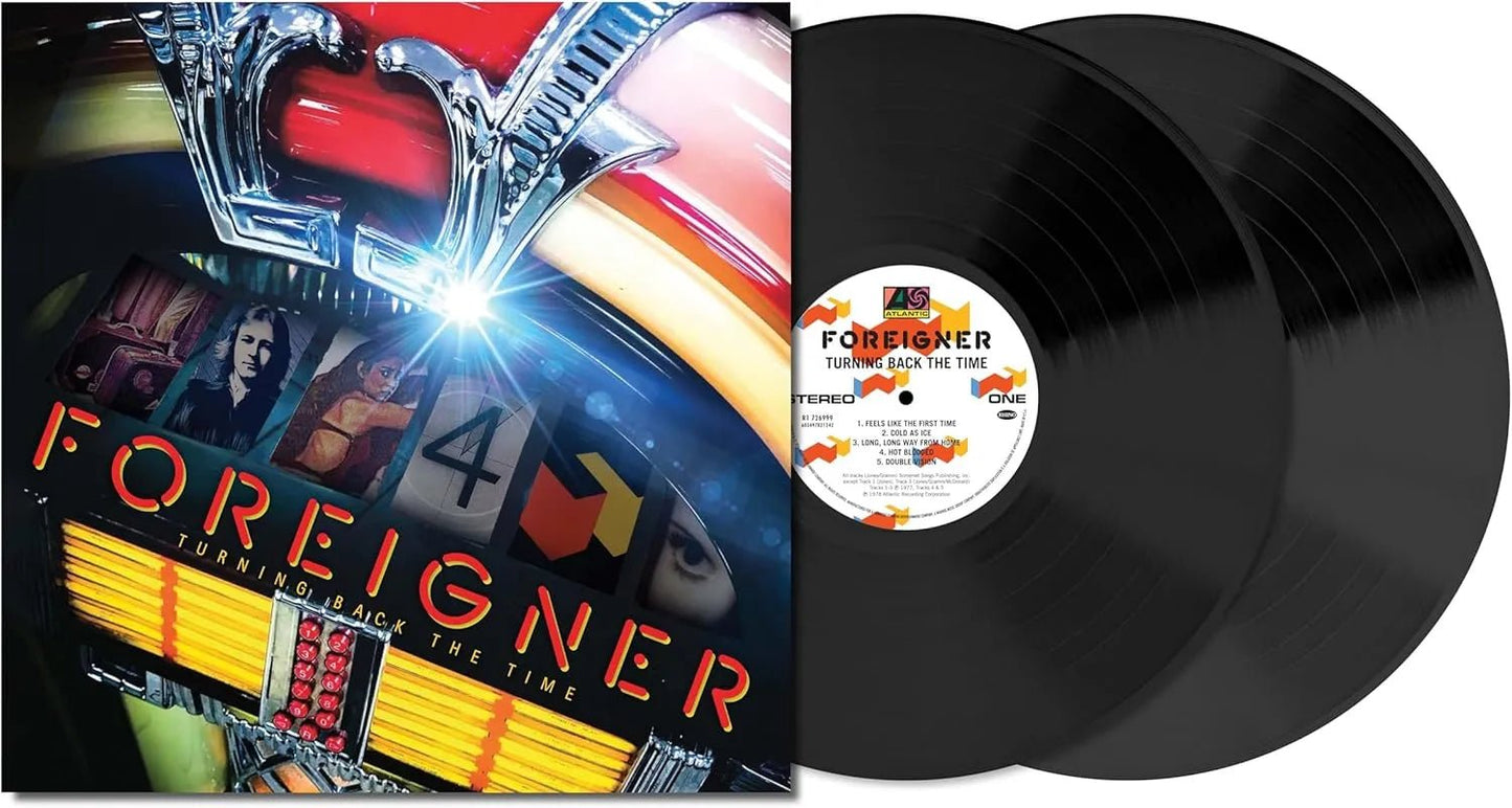 Turning Back the Time Foreigner 2 LP compilation vinyl record sleeve