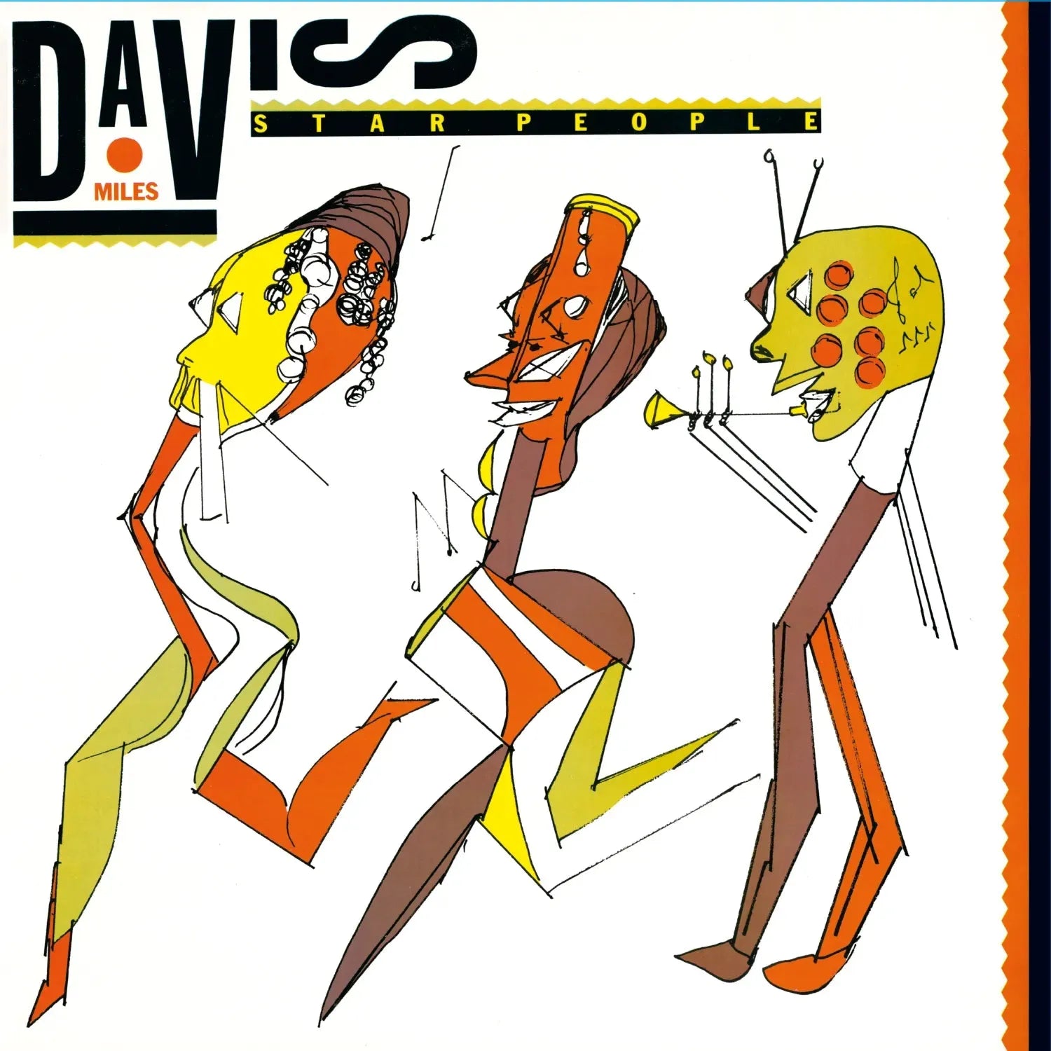 Miles Davis Star People limited orange and white marbled vinyl edition