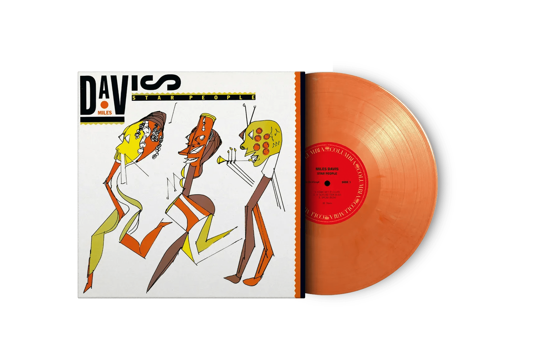 Limited marbled vinyl of Miles Davis' electric jazz album Star People