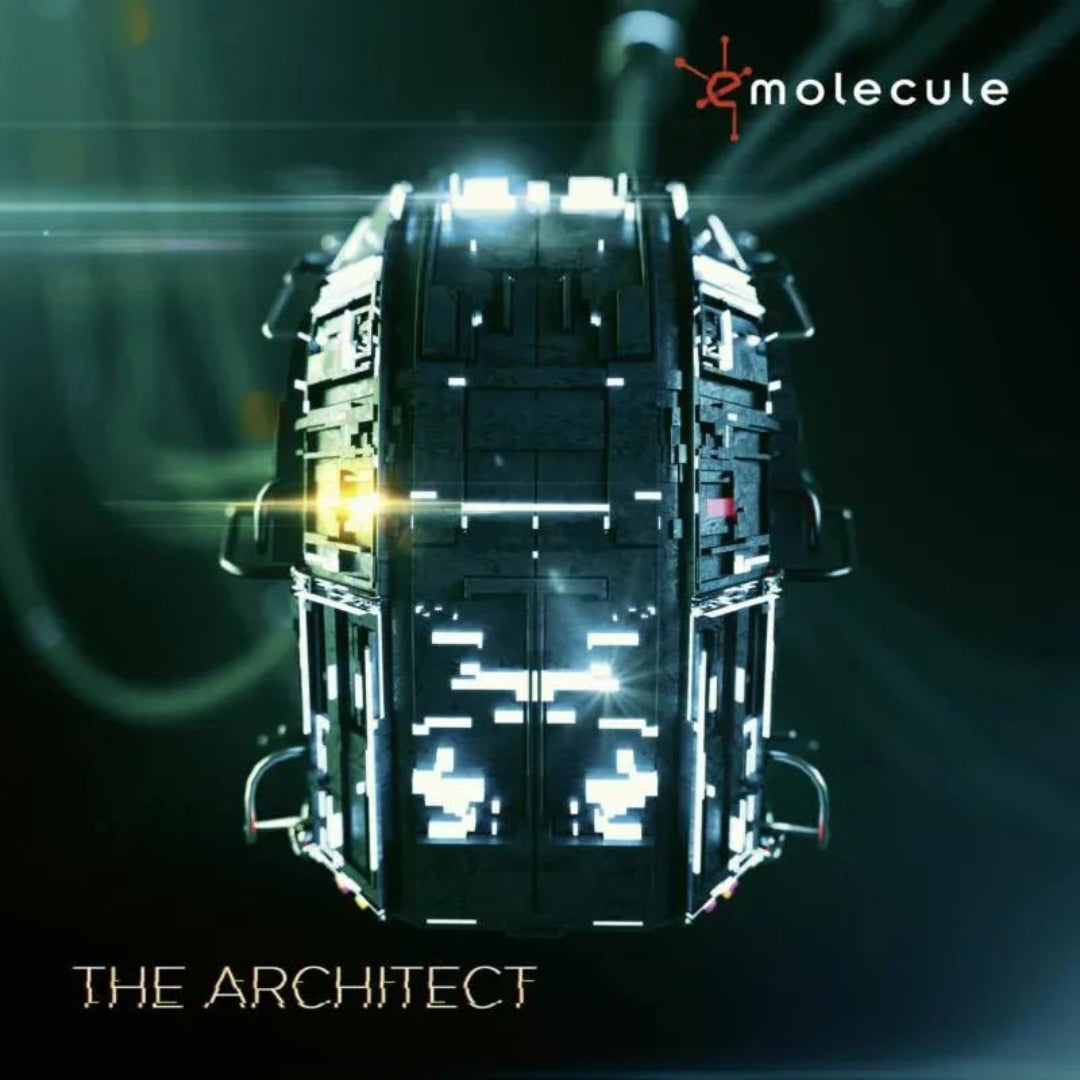 eMolecule The Architect compact disc with album cover and artwork visible