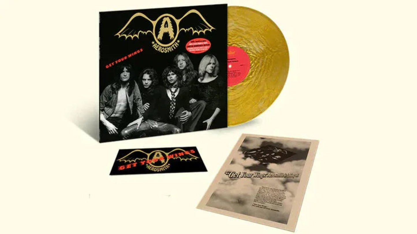 Aerosmith - Get Your Wings (6516644) LP Gold Sparkle Vinyl cover 1