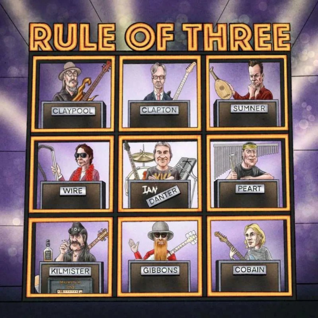 Rule Of Three CD by Ian Danter with album artwork and title visible
