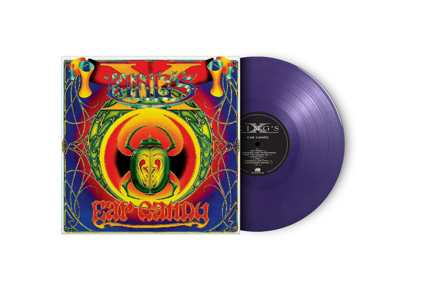 King’s X Ear Candy album reissue on purple vinyl with numbered edition