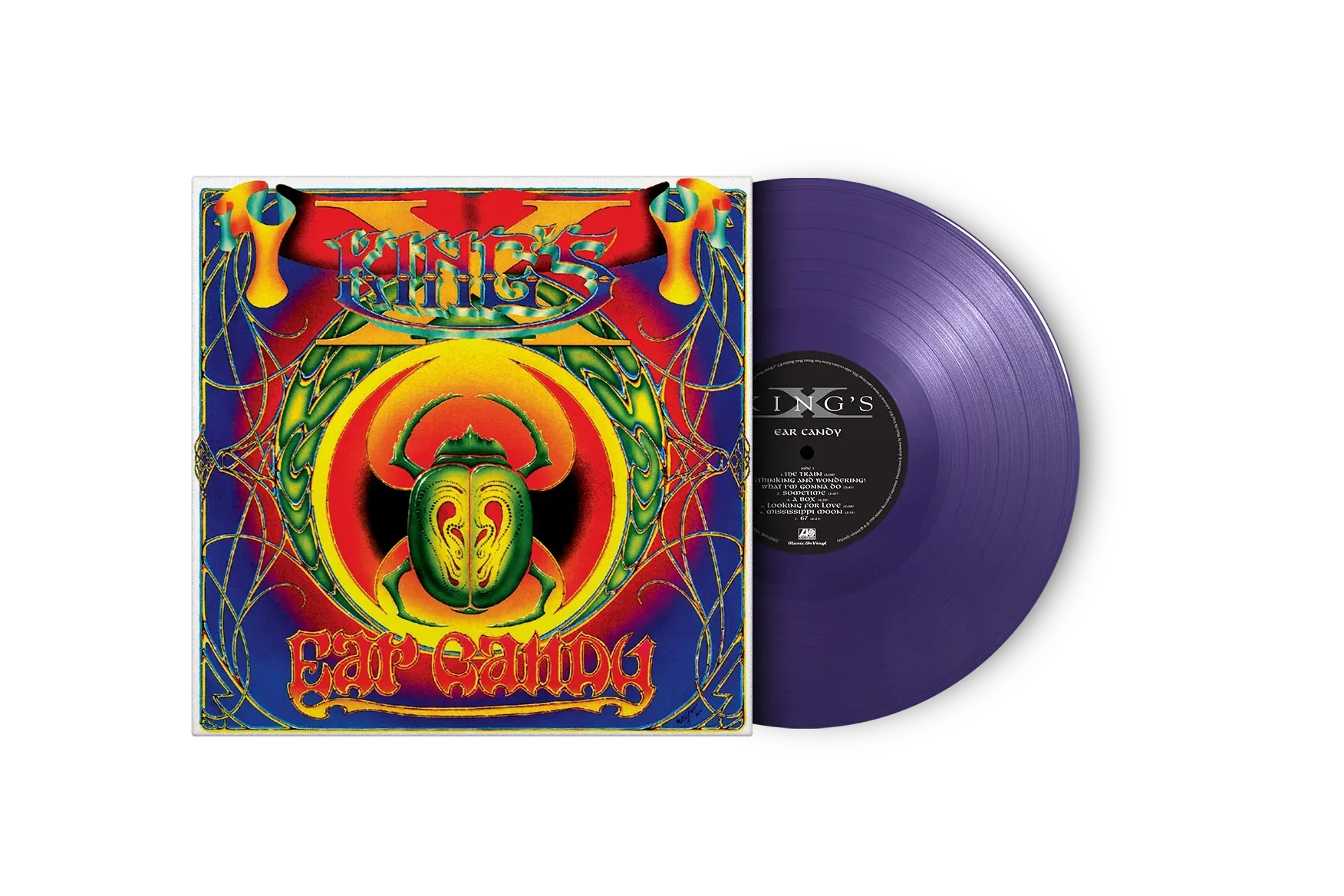 King’s X Ear Candy album reissue on purple vinyl with numbered edition