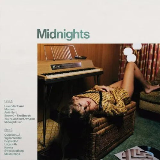 Taylor Swift Midnights LP jade green marbled vinyl album cover artwork image