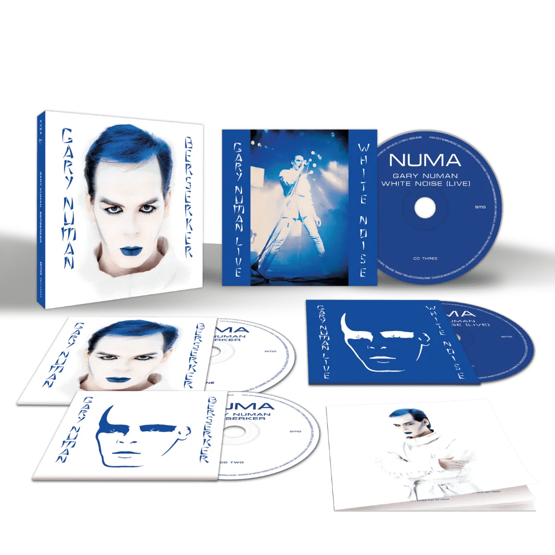 Cover art of Gary Numan’s Berserker remastered deluxe 4CD boxset