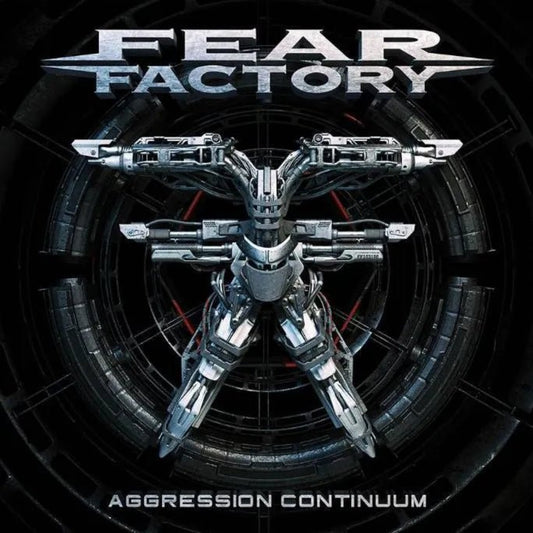 Fear Factory Aggression Continuum 2 LP silver vinyl industrial metal album image