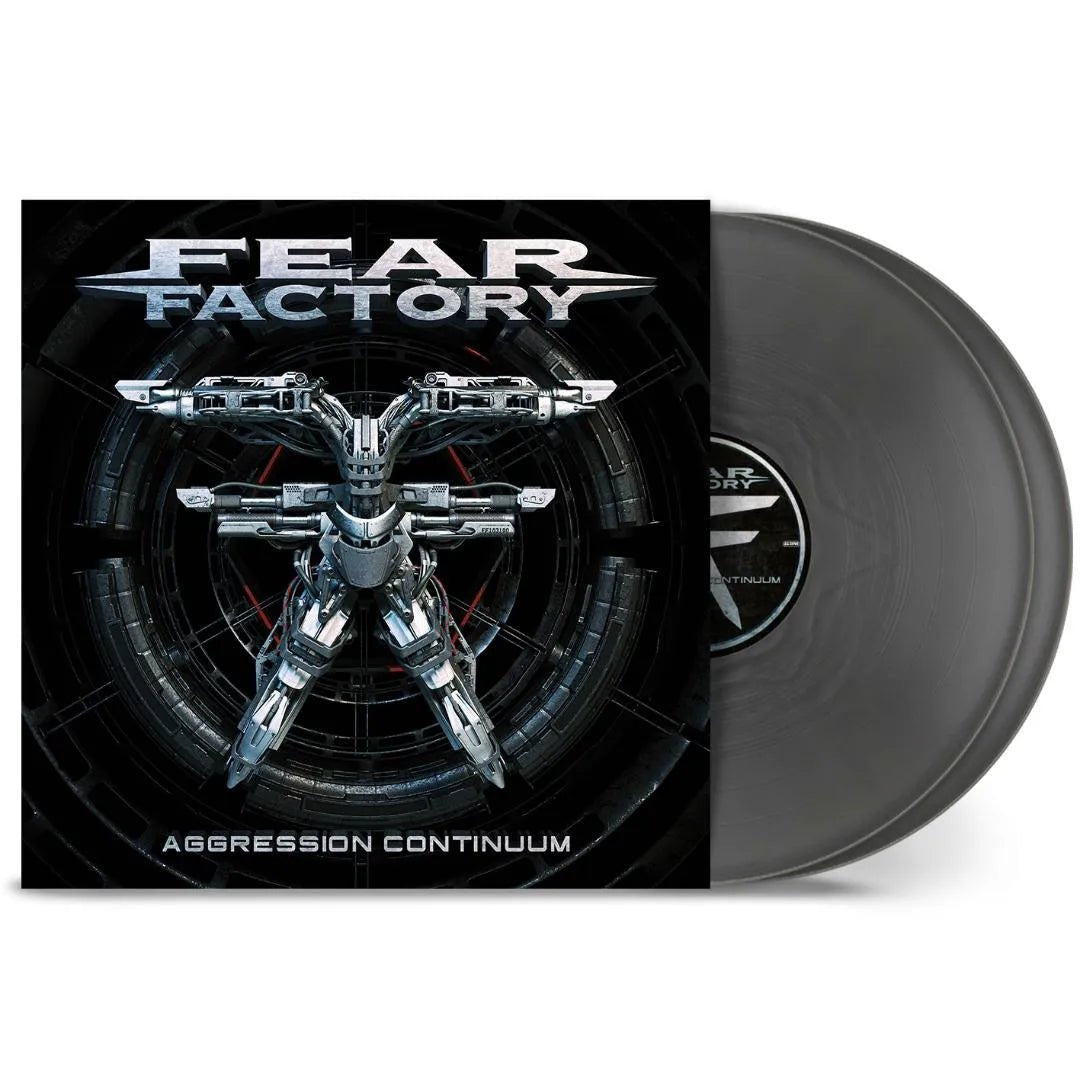 Aggression Continuum 2 LP by Fear Factory silver vinyl double record display image