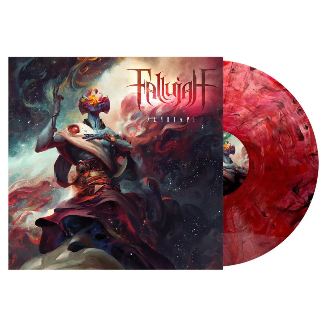 Xenotaph vinyl release from Fallujah, featuring tracks “Kaleidoscopic Waves” and “Labyrinth of Stone.”