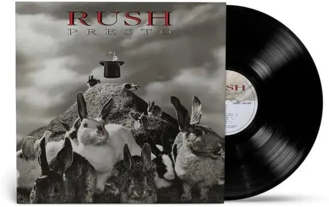 Presto LP by Rush vinyl record sleeve front cover and spine detail image