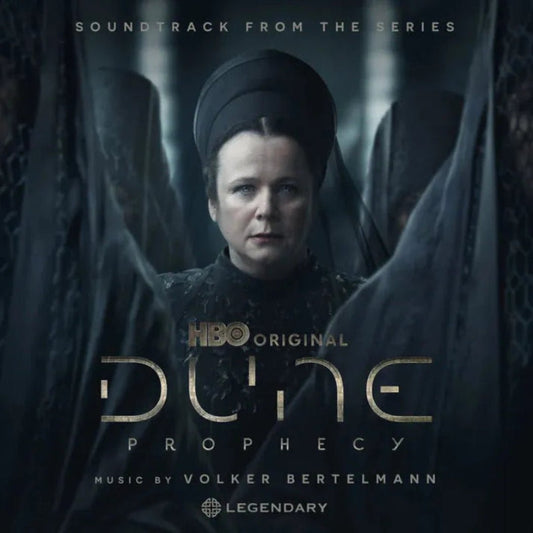 Dune: Prophecy orange marbled vinyl soundtrack with 4-page series booklet.