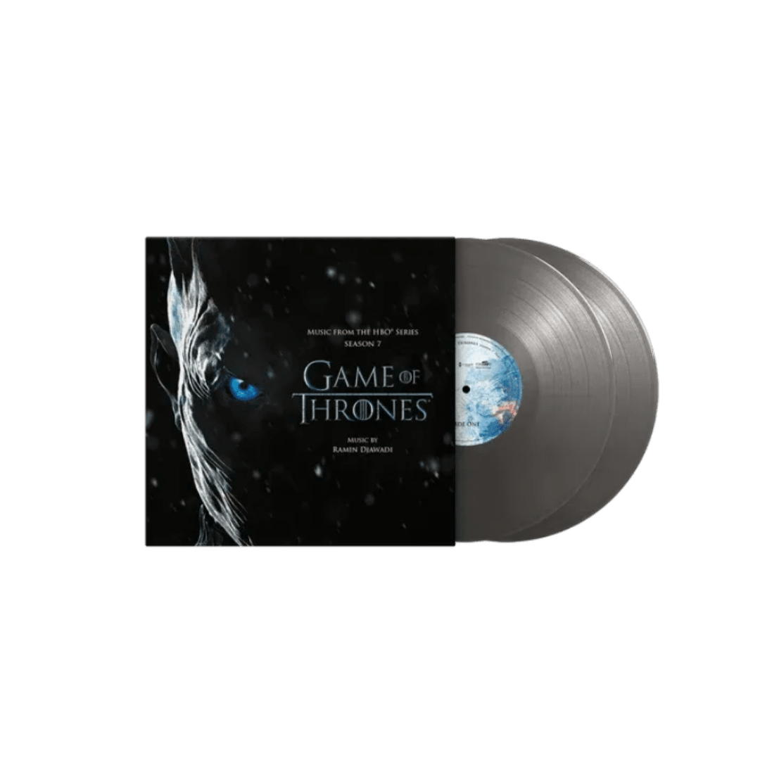 Limited edition silver vinyl of Game of Thrones Season 7 with 4-page booklet included.

