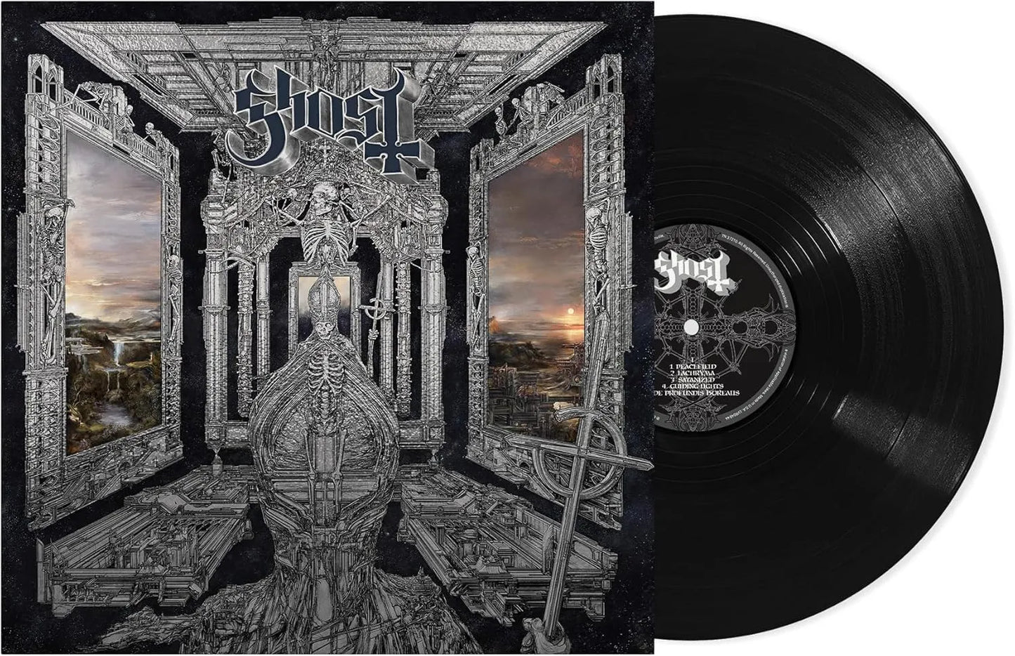 Ghost Skeleta vinyl LP modern rock album packaging and cover detail image