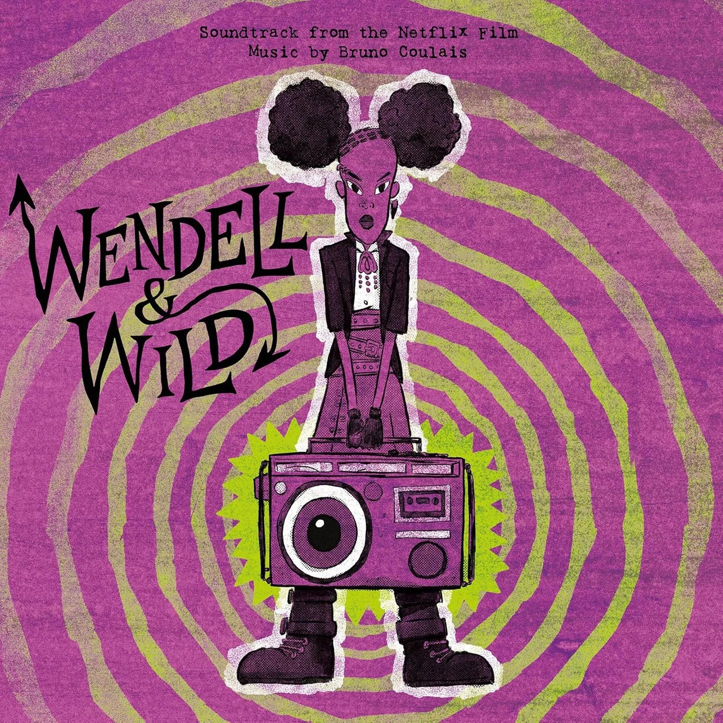 Wendell & Wild soundtrack LP on Demon Swirl coloured vinyl