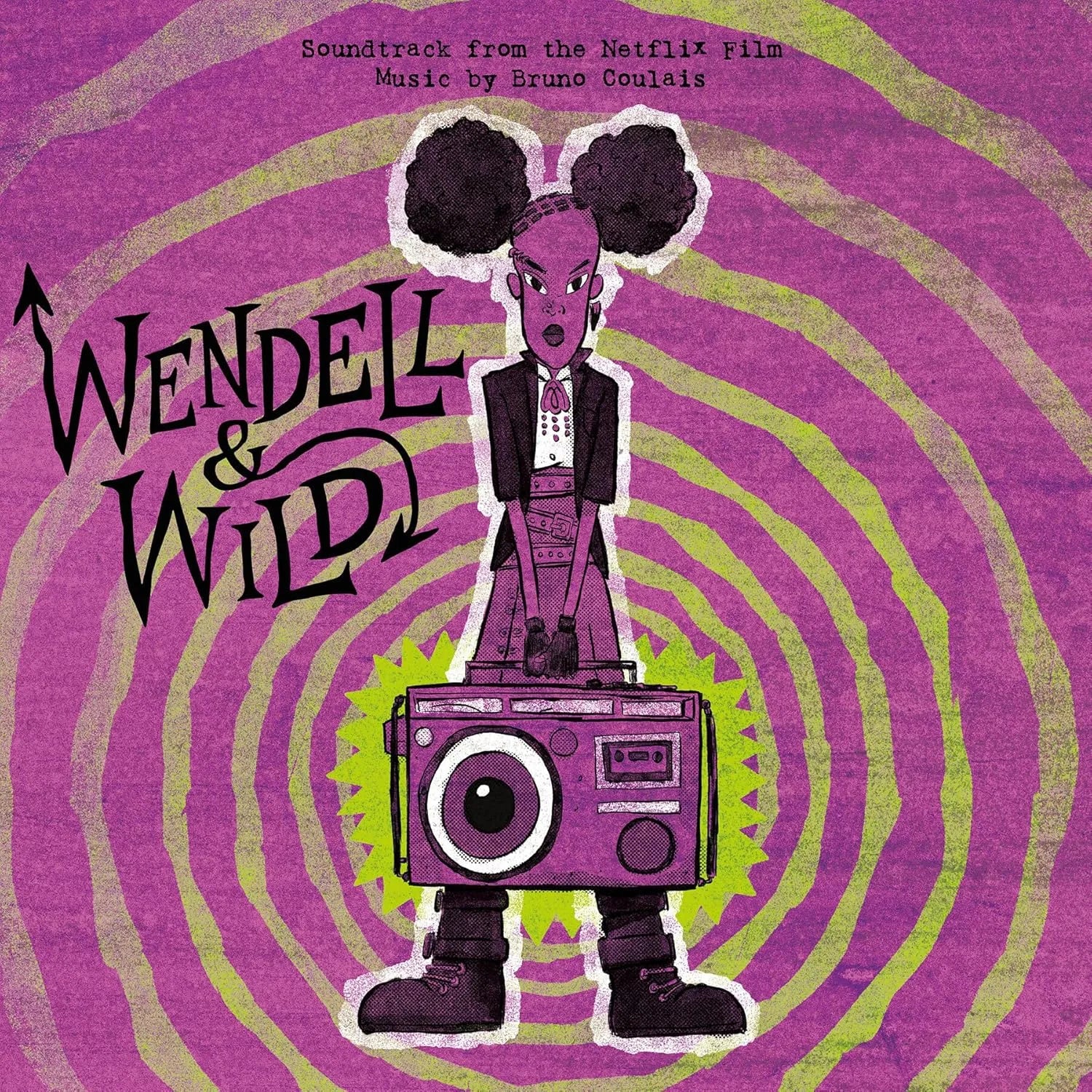 Wendell & Wild soundtrack LP on Demon Swirl coloured vinyl