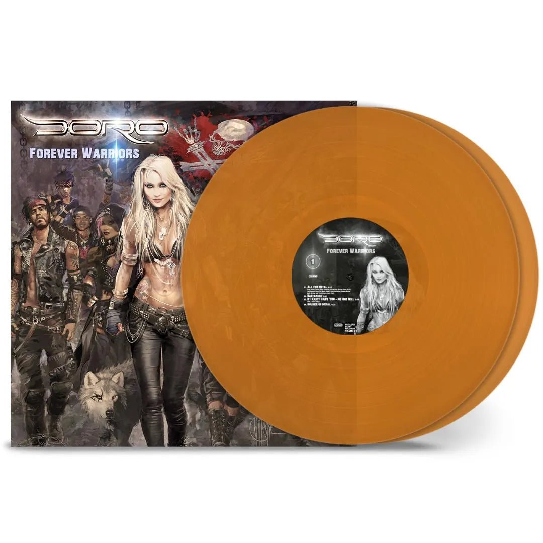 Forever Warriors 2 LP by Doro vinyl record front cover artwork orange edition