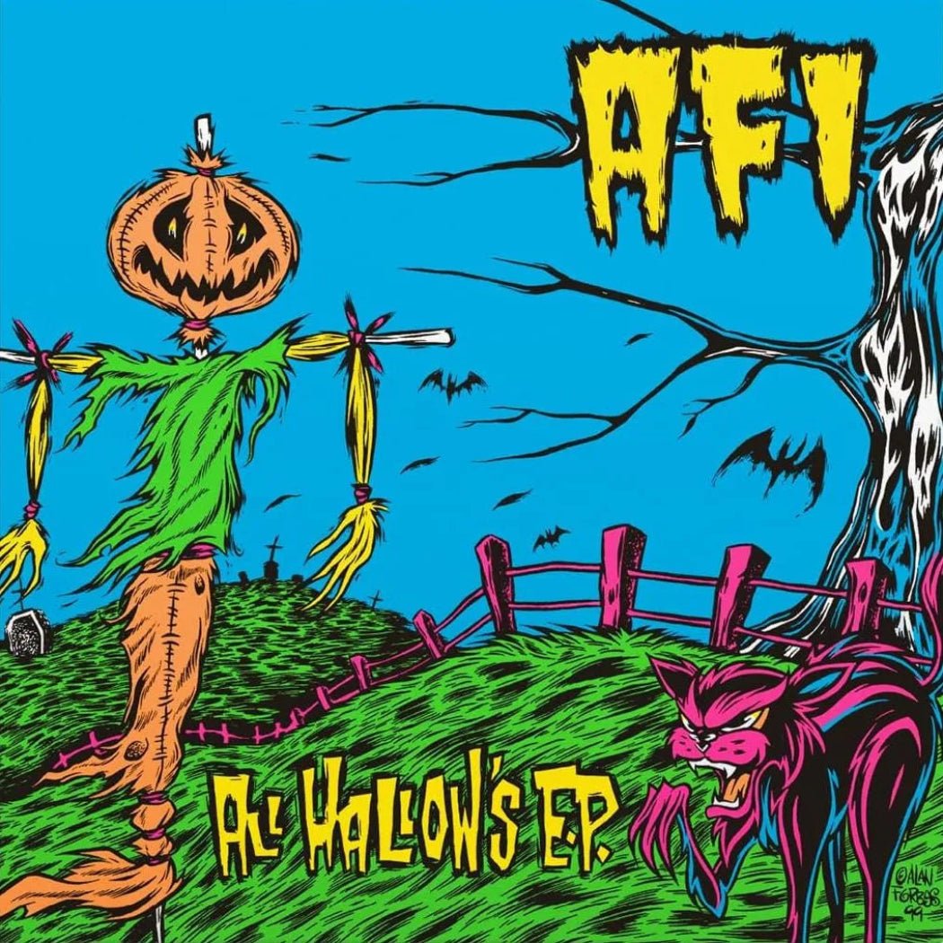 AFI All Hallow’s EP 25th anniversary pink vinyl with fluorescent sleeve