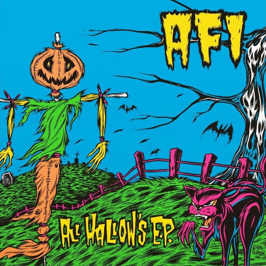 AFI All Hallow’s EP 25th anniversary pink vinyl with fluorescent sleeve