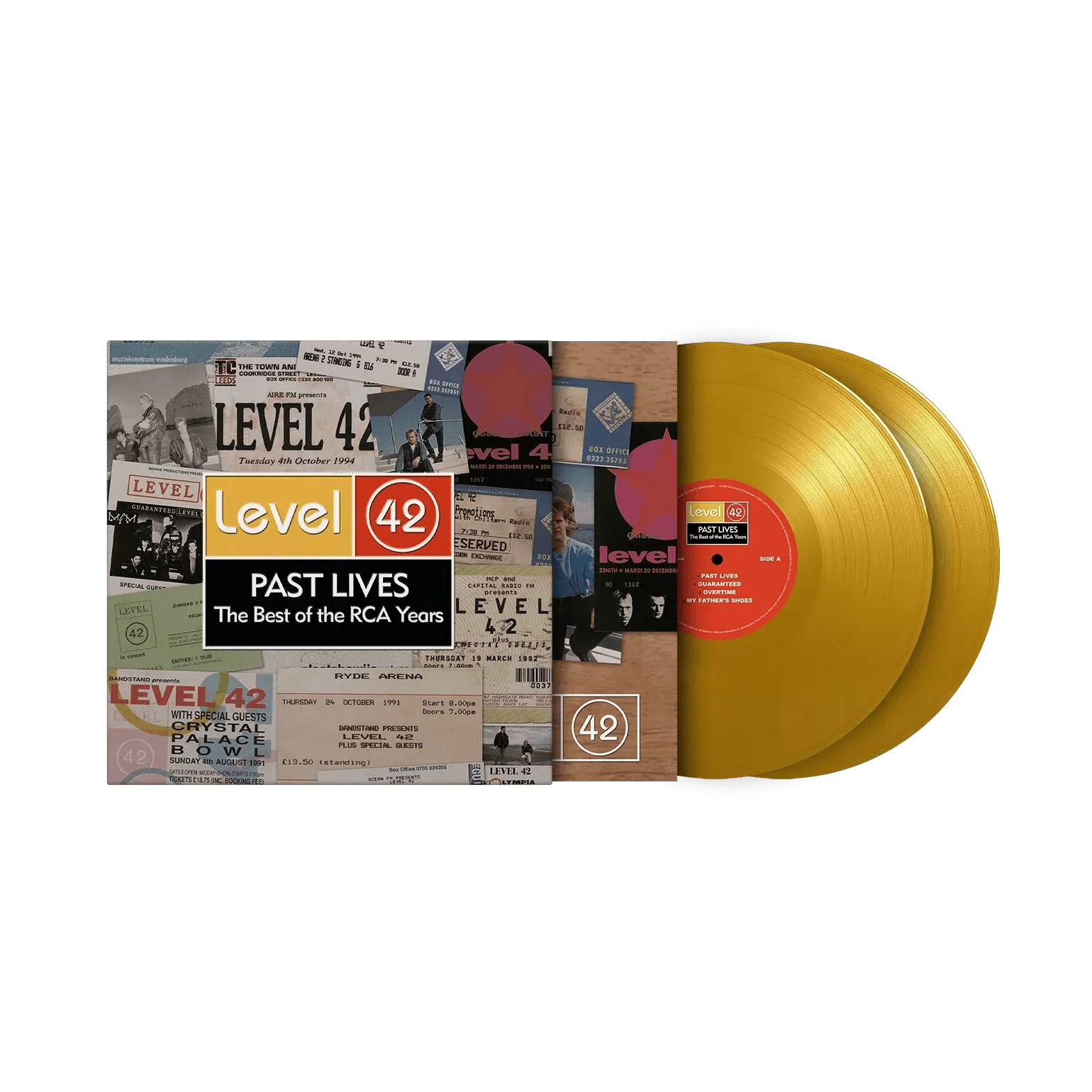 Past Lives: The Best Of The RCA Years LP by Level 42 on yellow vinyl