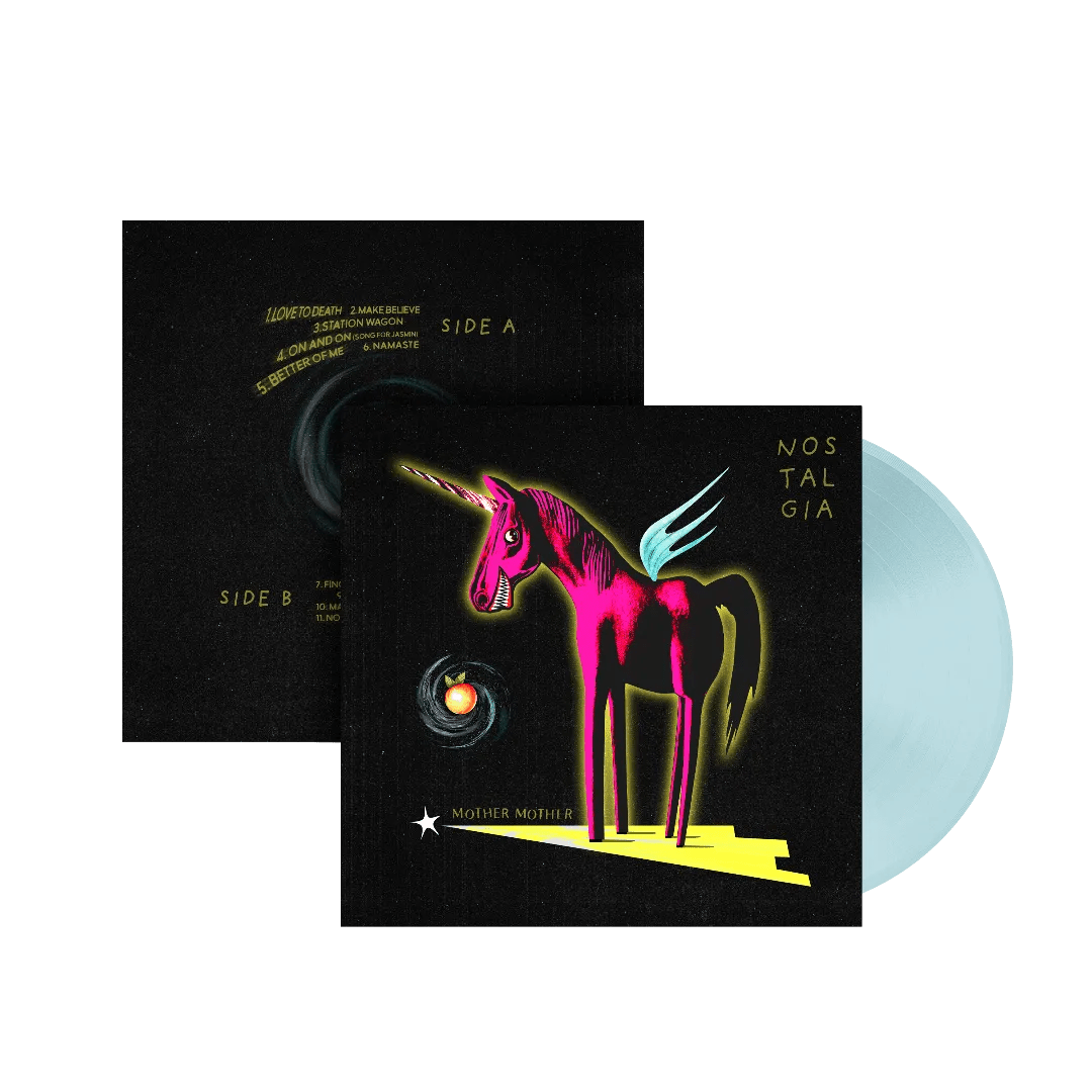 Nostalgia Mother Mother LP blue vinyl energetic indie and alternative rock tracks
