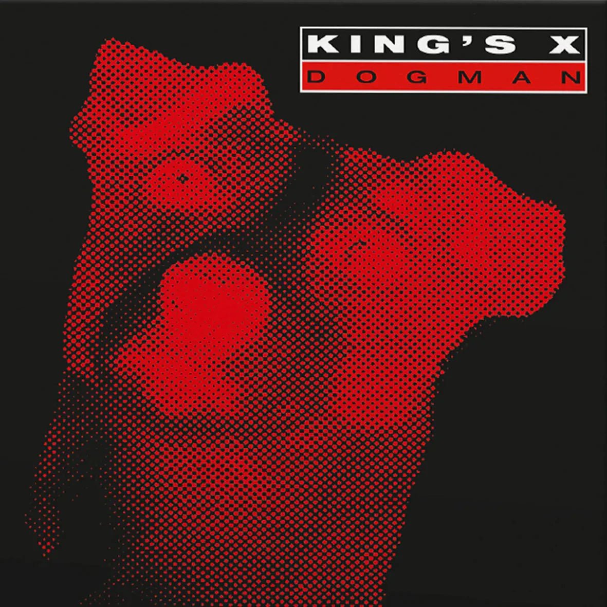 King’s X Dogman album cover (1994) – Fifth studio rock album with heavier sound