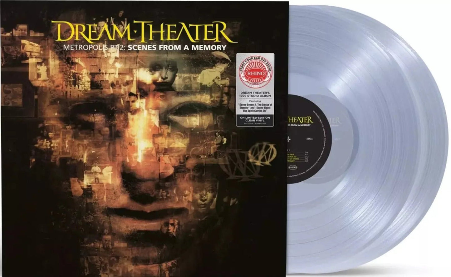 Dream Theater - Metropolis Part 2: Scenes From A Memory 2 LP Set Clear Vinyl cover
