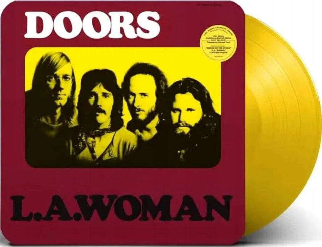 L.A. Woman The Doors LP iconic yellow vinyl record with timeless rock tracks