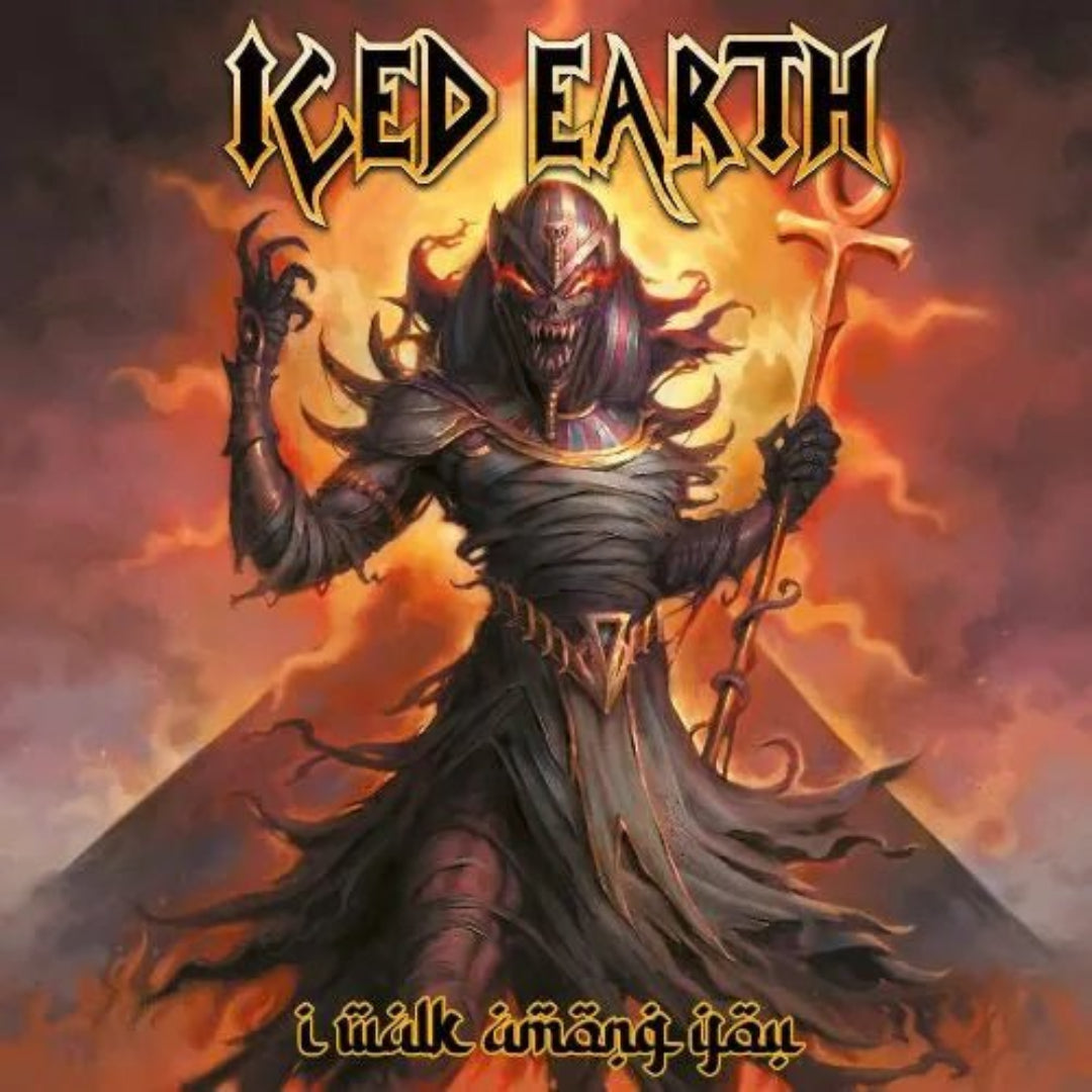 Iced Earth I Walk Among You LP red yellow orange splatter vinyl metal release