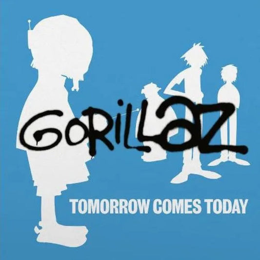Gorillaz Tomorrow Comes Today EP on white & blue 12" vinyl