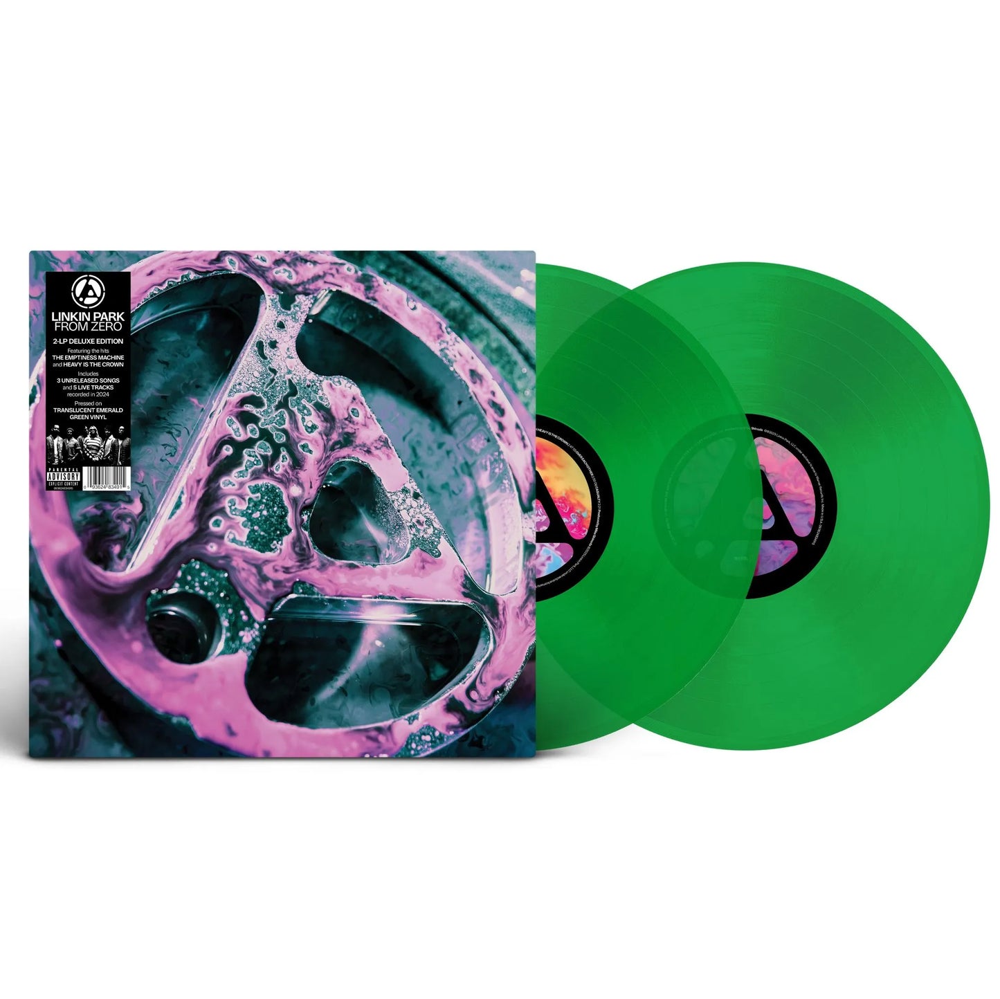 From Zero by Linkin Park 2 LP emerald green vinyl collector’s edition cover