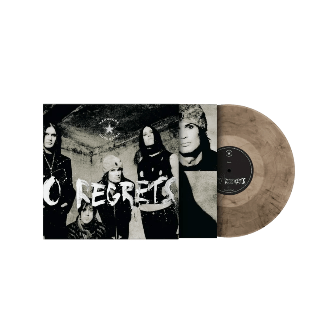 No Regrets album by Hardcore Superstar, marbled vinyl reissue with limited numbered copies