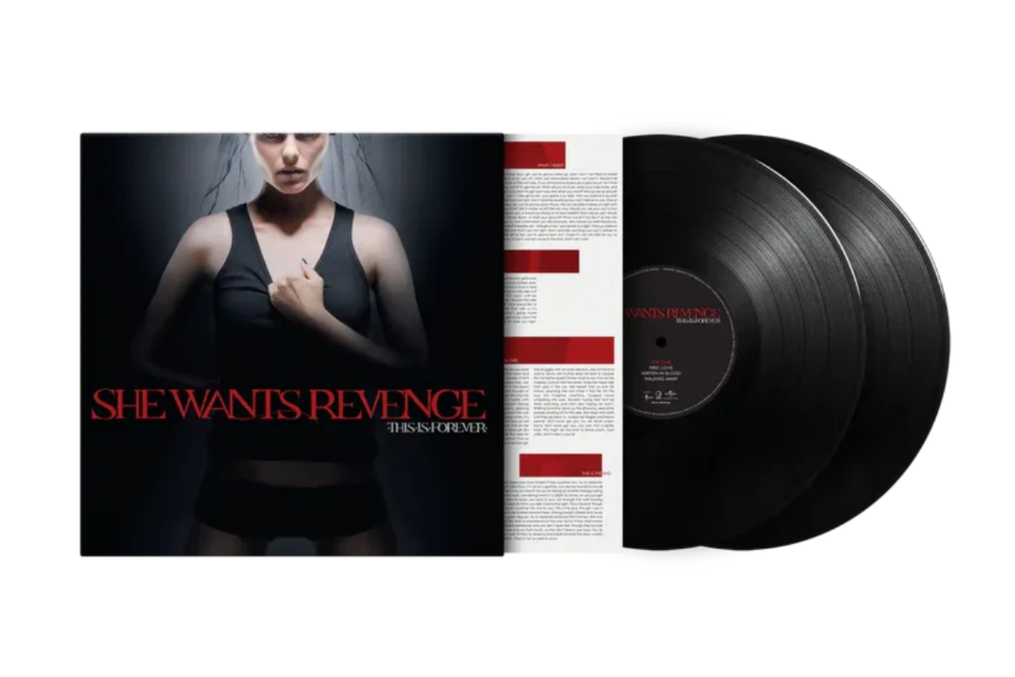 Gatefold sleeve of She Wants Revenge This Is Forever double vinyl set