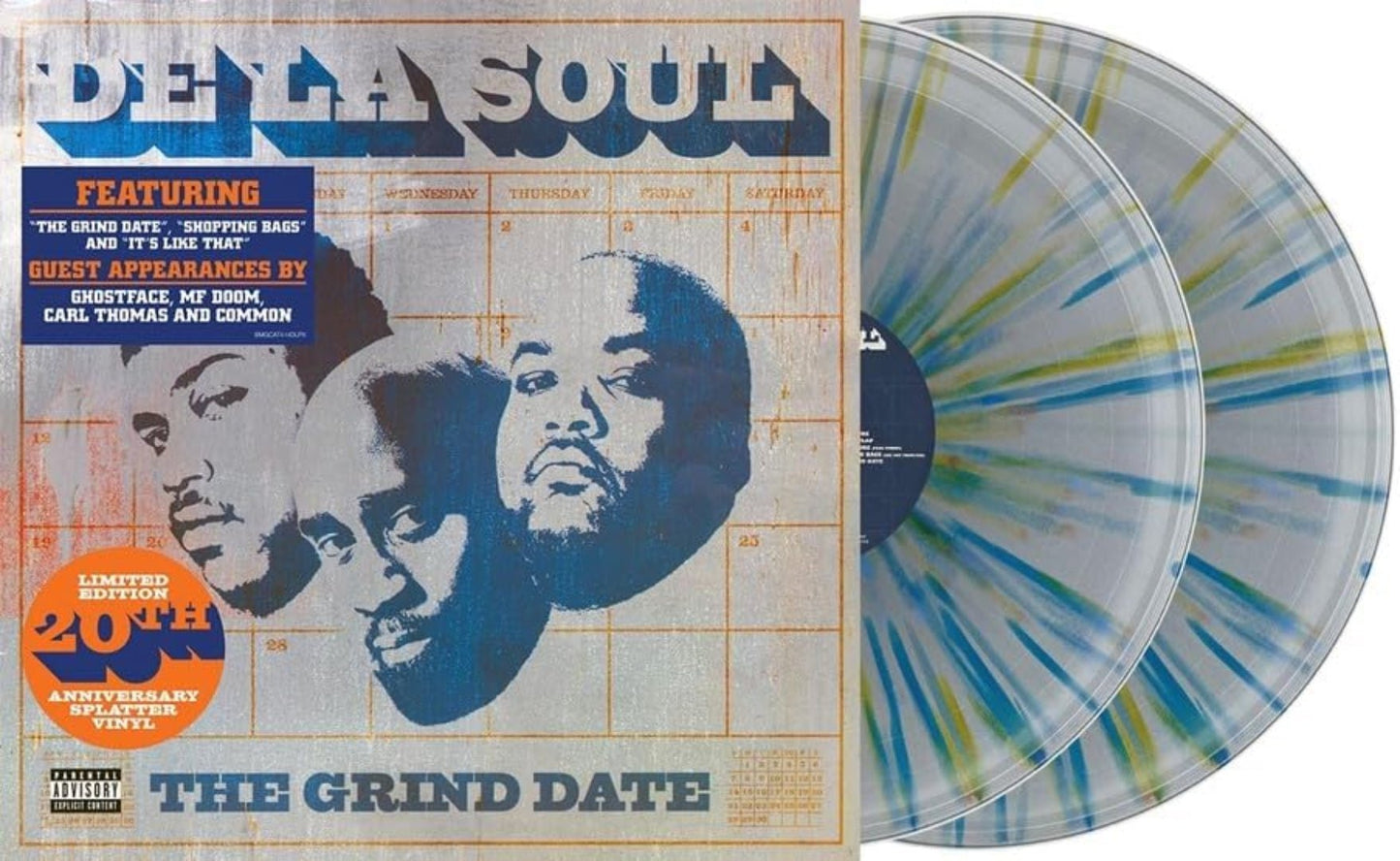 The Grind Date De La Soul coloured splatter vinyl double LP set