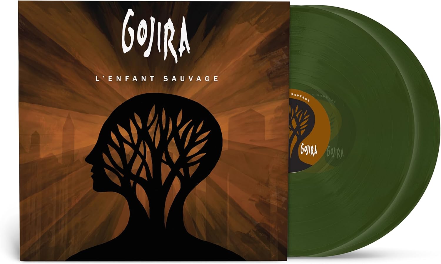 L’Enfant Sauvage Gojira green vinyl double LP metal album artwork