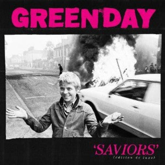 Green Day Saviors Edition De Luxe cover with bold punk rock artwork