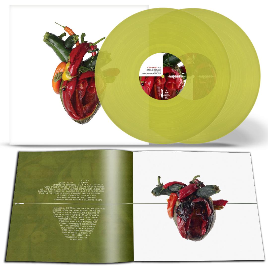 Torn Arteries 2 LP by Carcass transparent lime vinyl pressing brutal death metal