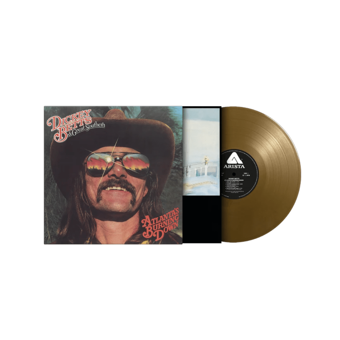 Dickey Betts and Great Southern - Atlanta's Burning Down LP Gold Vinyl - 2 - LP - Orchard Records