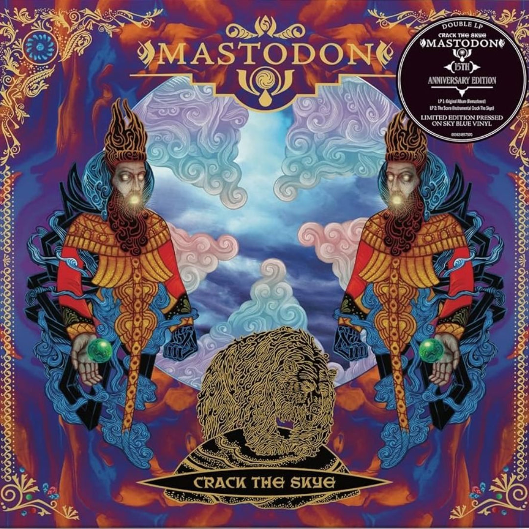 Mastodon Crack The Skye 2 LP set sky blue vinyl album progressive metal 2009 release