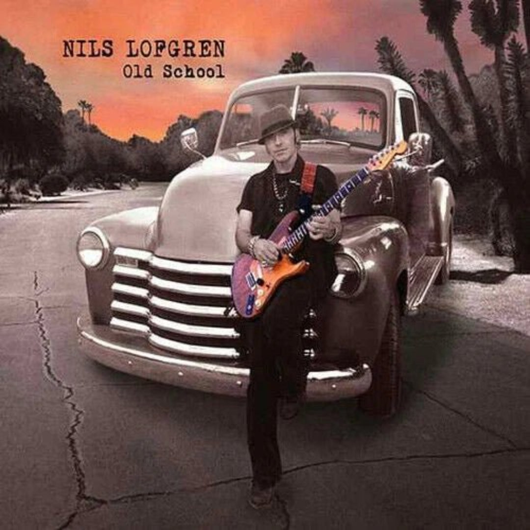 Nils Lofgren Old School album cover classic rock blues guitar music artwork