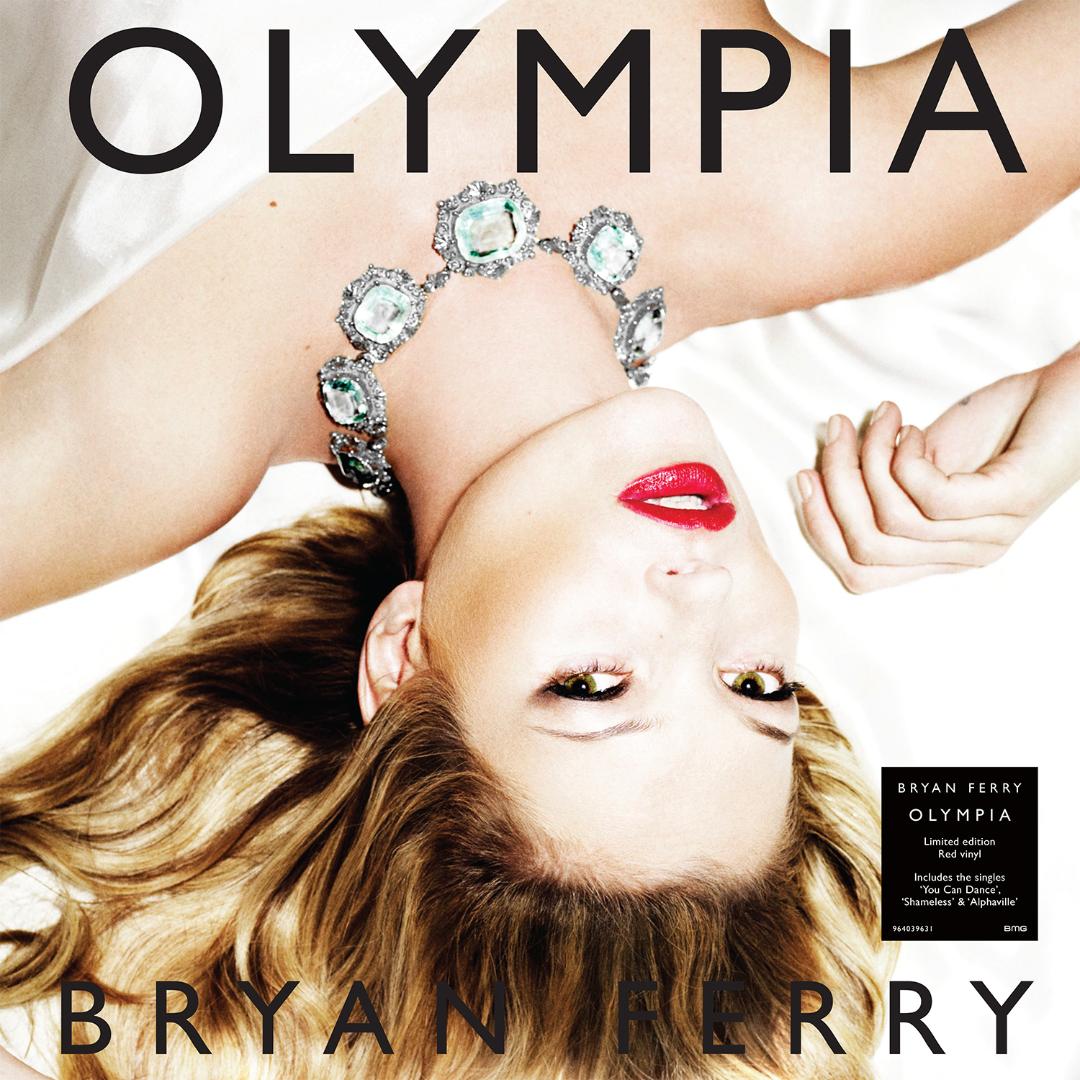 Bryan Ferry’s Olympia album cover with elegant art rock and electronic vibes