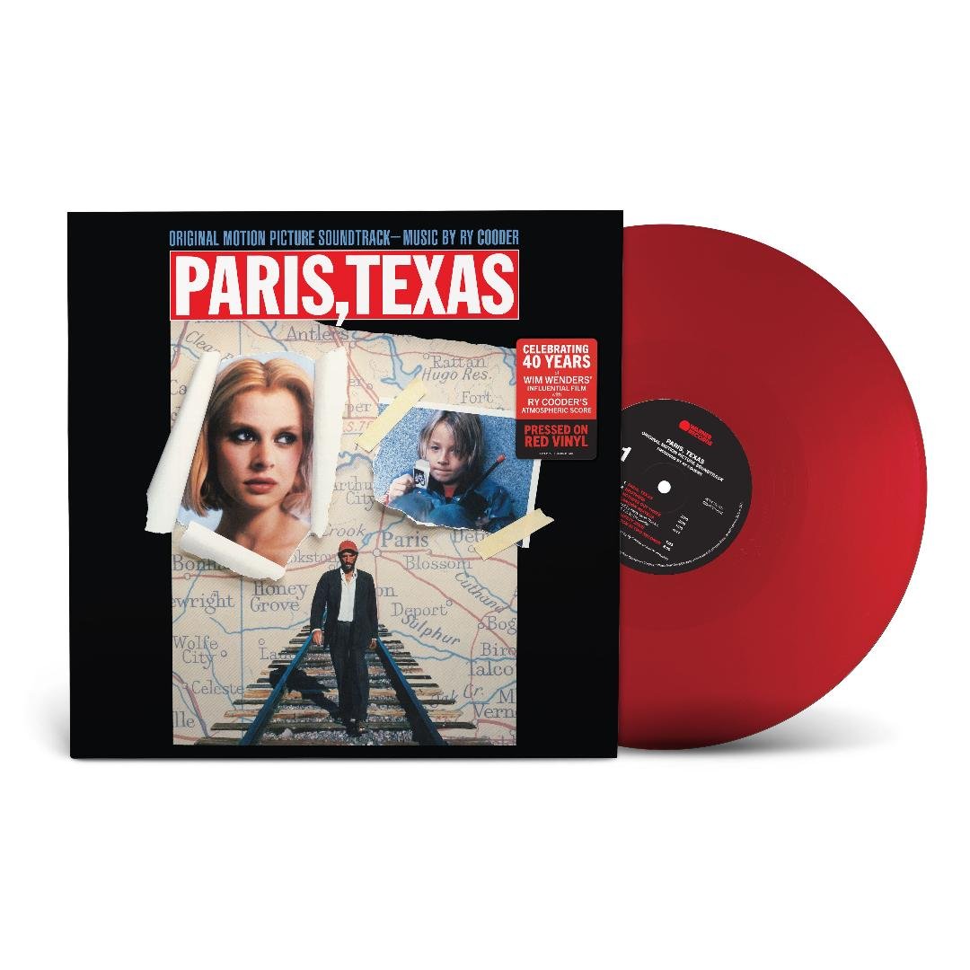 Paris Texas Soundtrack by Ry Cooder red vinyl LP ambient Americana compositions