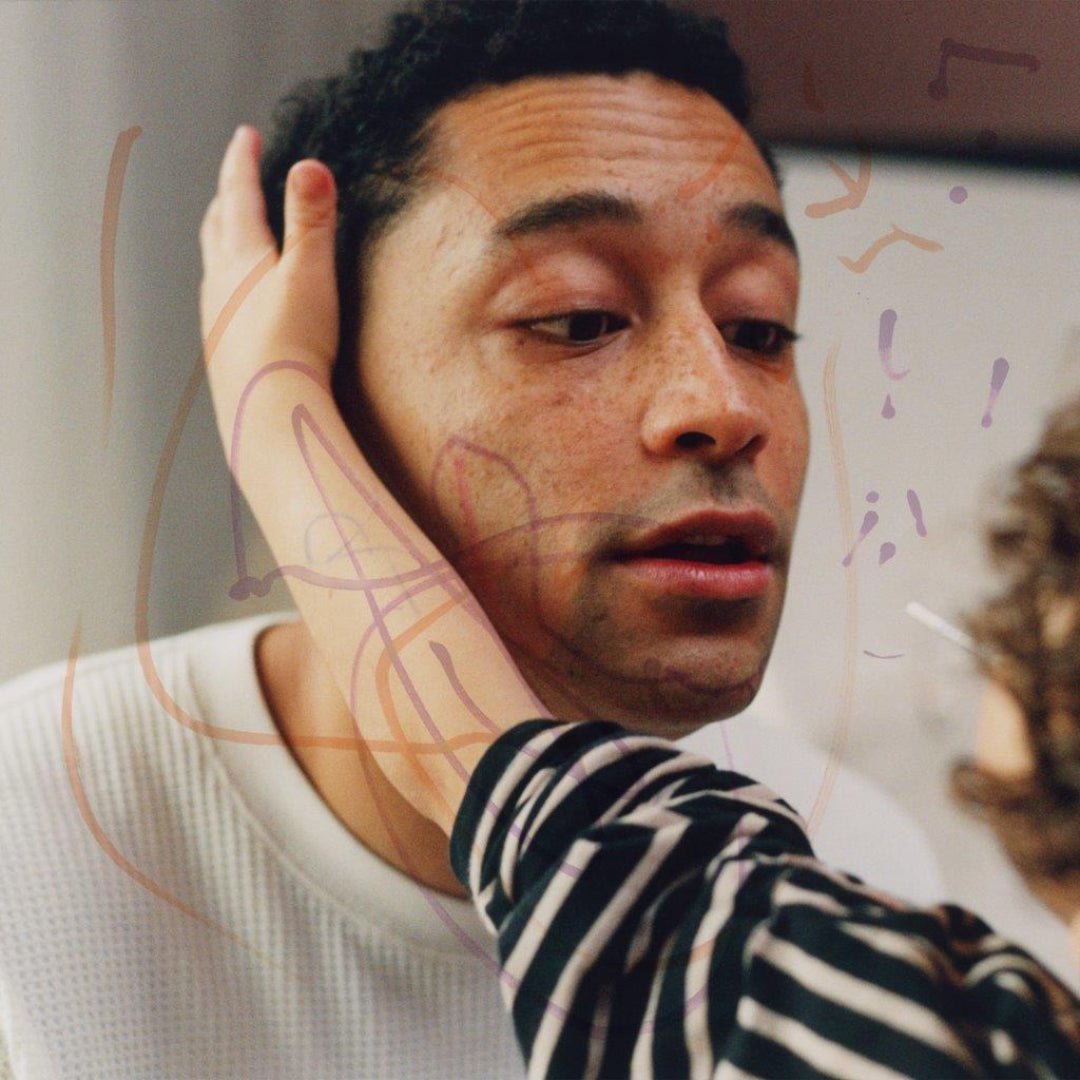 Artwork for Loyle Carner’s hopefully! with soft colors and emotive imagery