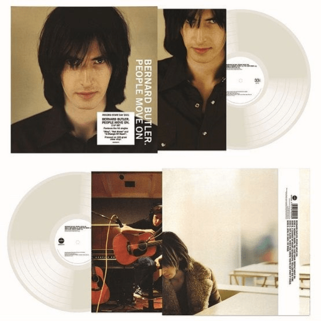 People Move On 2 LP by Bernard Butler vinyl pressing clear edition solo debut album